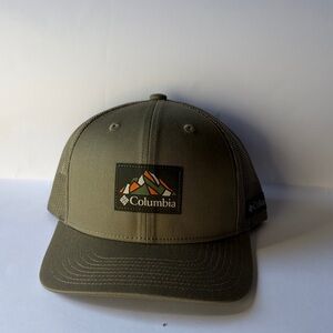Columbia Khaki Green Logo Cap